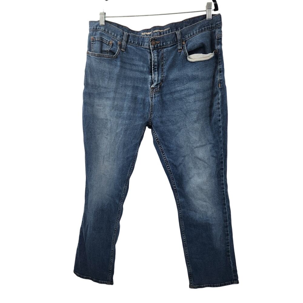 Old Navy Straight Leg Denim Jeans Womens Size 38 x 30